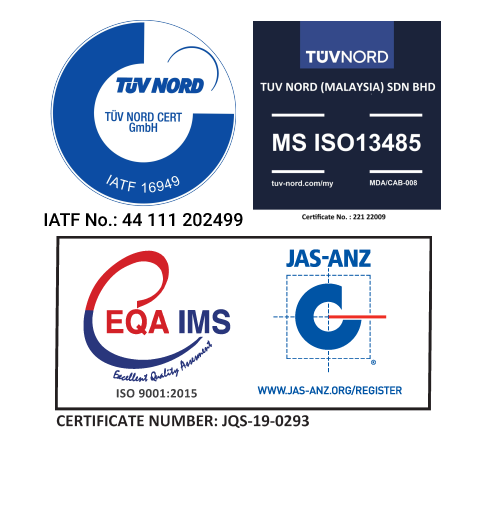 IATF 16949:2016, ISO 9001:2015 & ISO 13485